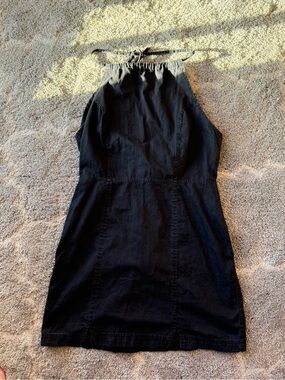 ASOS Black Backless Halter Mini Dress